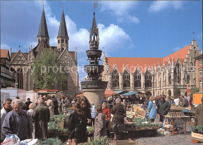 BRAUNSCHWEIG  CITY Markt Marienbrunnen Rathaus