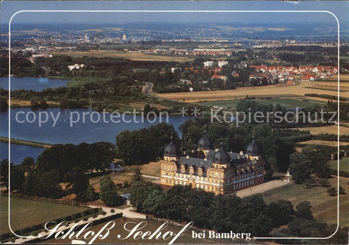 Bamberg Fliegeraufnahme mit Schloss Seehof