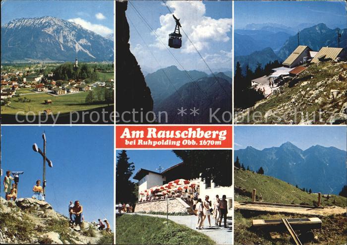 Ruhpolding Bayern am Rauschberg Seilbahn Rauschberghaus