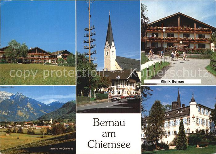 Bernau Chiemsee Kirchenpartie und Klinik Bernau