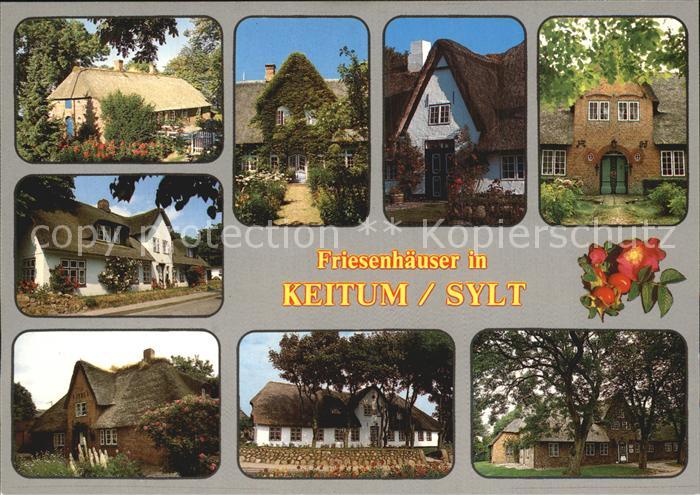 Keitum Sylt alte Friesenhaeuser