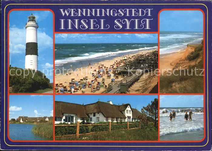 Wenningstedt Sylt Strand Leuchtturm