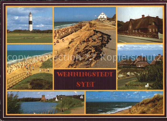 Wenningstedt Sylt Strand Duenen Leuchtturm