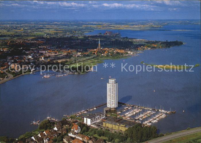 Schleswig Holstein Fliegeraufnahme Wikingturmrestaurant Cafe