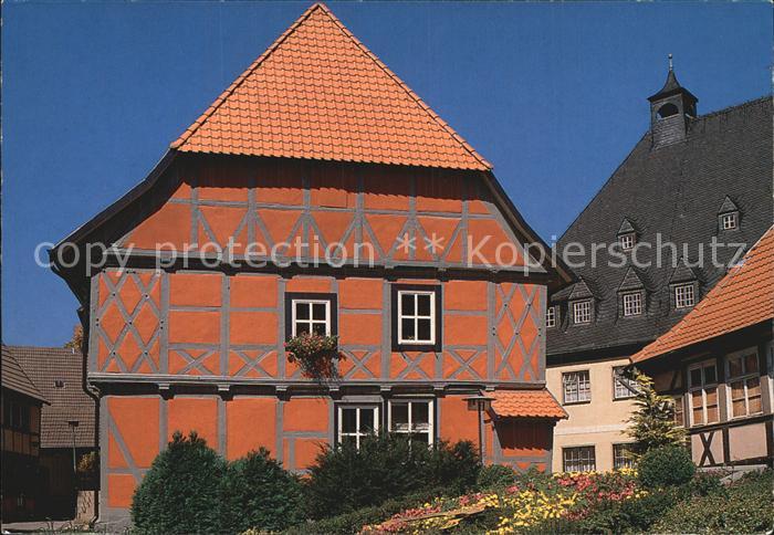 Wernigerode Harz Schiefes Haus in der Klintgasse
