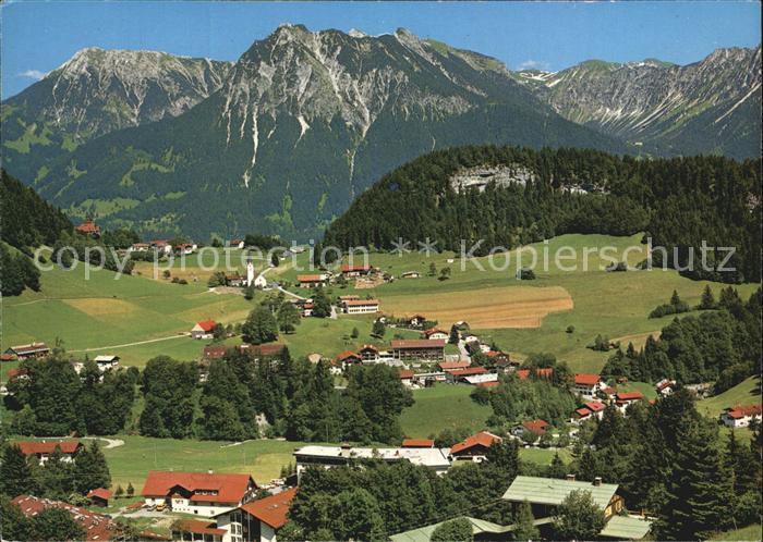 Tiefenbach Oberstdorf Fliegeraufnahme mit Entschenkopf Rubihorn Nebelhorn