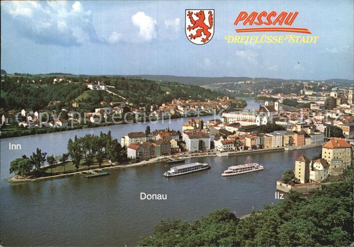 PAssAU Bayern Dreifluessestadt Donau Inn und Ilz