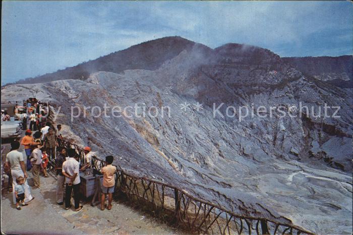 Vulkane Geysire Vulcans Geysers Crater Tangkuban-Perahu Mountain