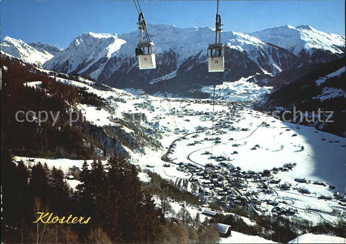 Seilbahn Albeina Klosters Dorf und Platz