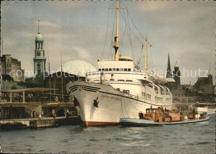 Schiffe Ships Navires Wappen von Hamburg Hamburg St. Pauli-Landungsbruecken