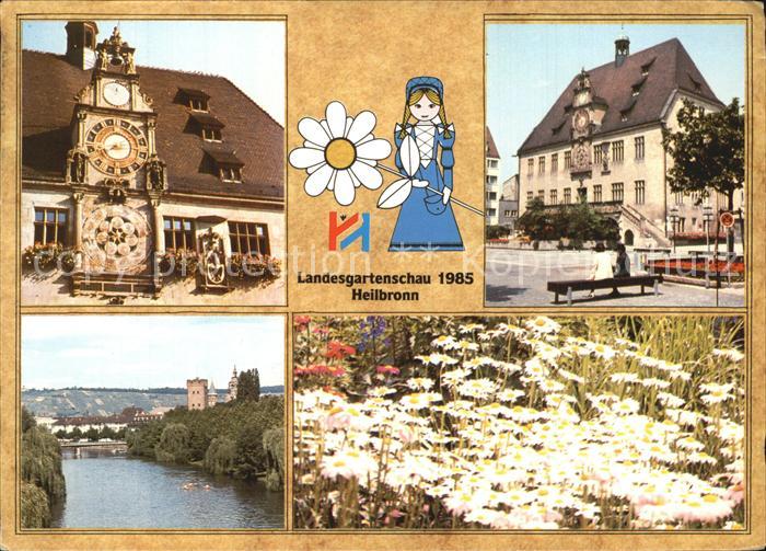 Landesgartenschau Heilbronn Rathaus Uhr Neckar