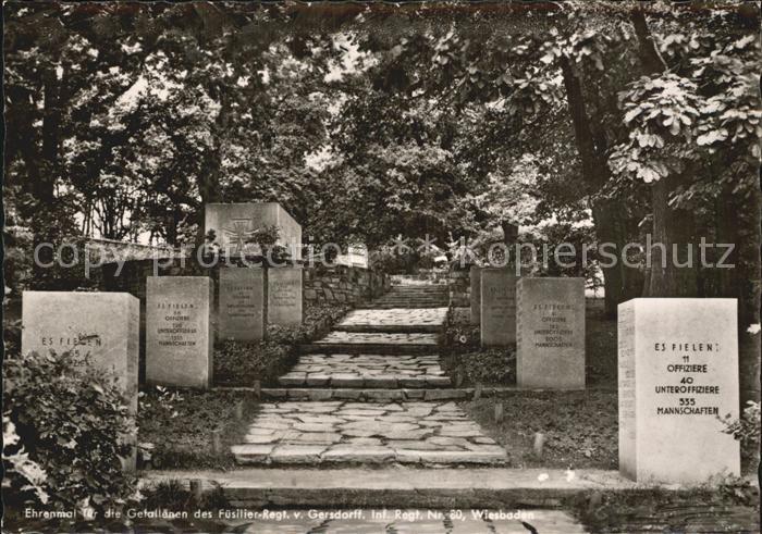 Tod Ehrenmal Gefallene Füsilier-Regt. v. Ge