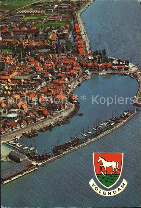 Volendam Hafen Luftaufnahme