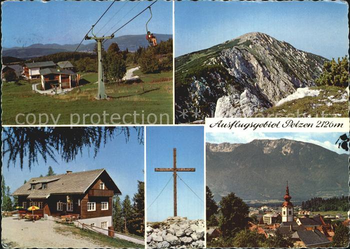 Kaernten Petzen Gipfelkreuz Berggasthof Kraut Siebenhuetten