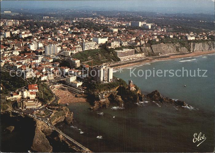 Biarritz Pyrenees Atlantiques Ansicht Strand
