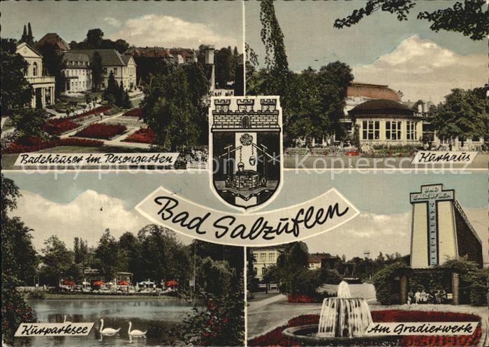 Bad Salzuflen Gradierwerk Kurparksee Kurhaus Badehaeuser