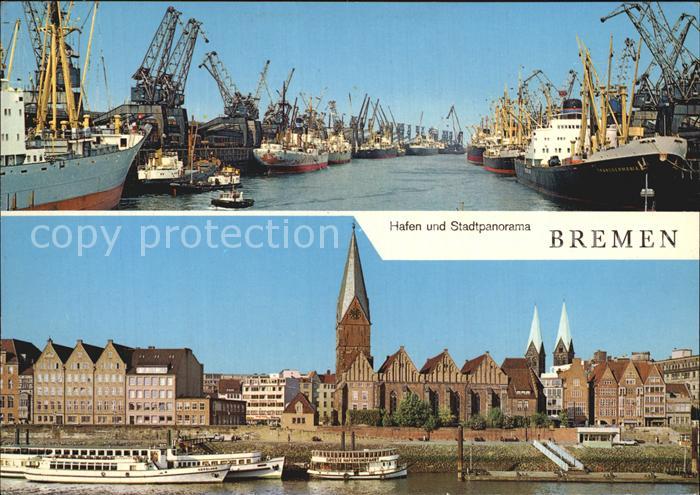 BREMEN  CITY Hafen Stadtpanorama