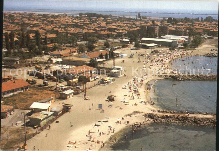 Pomorie Fliegeraufnahme Strandpartie