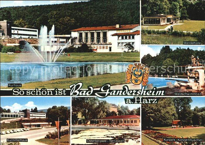 Bad Gandersheim Kurhaus Wandelhalle Osterbergsee Kurpark