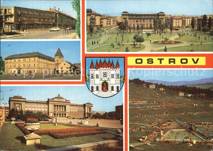 Ostrov Schlackenwerth Gebaeude Freibad