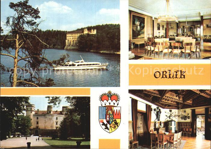 Orlik nad Vltavou Partie am See Schloss