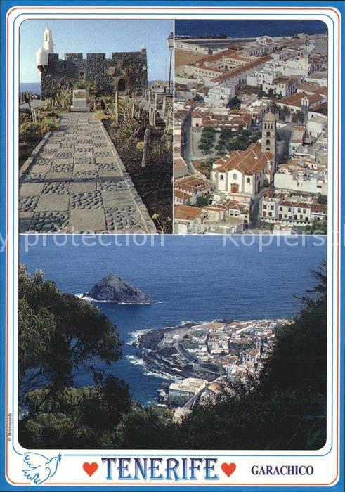 Garachico Fliegeraufnahme mit Kirche