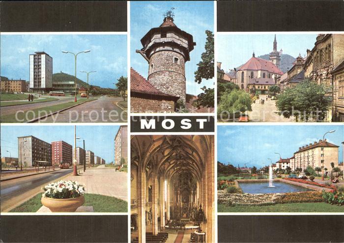 Most Bruex Czechia Kirche Steinturm