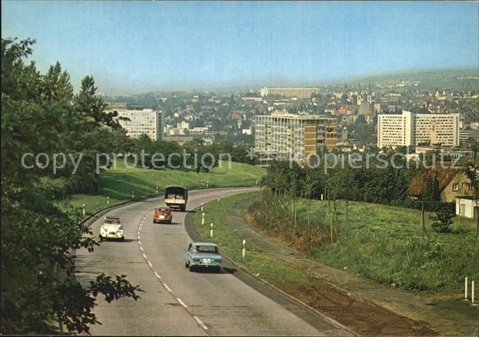 Wiesbaden Strassenpartie Blick vom Hainerberg