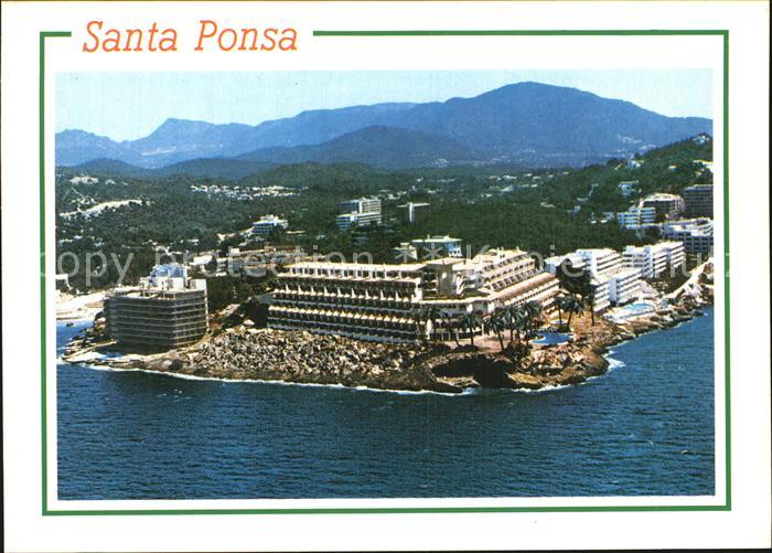 Santa Ponsa Mallorca Islas Baleares Fliegeraufnahme mit Hotels