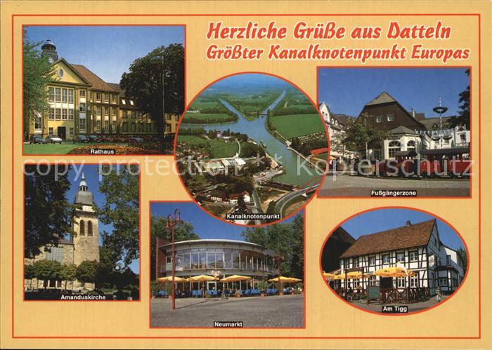 Datteln Am Tigg Kanalknotenpunkt Fliegeraufnahme Neumarkt