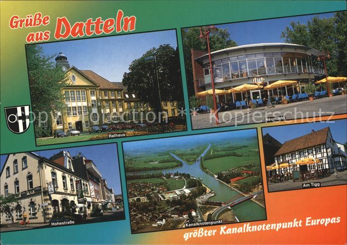 Datteln Fliegeraufnahme Kanalknotenpunkt Neumarkt Hohestrasse