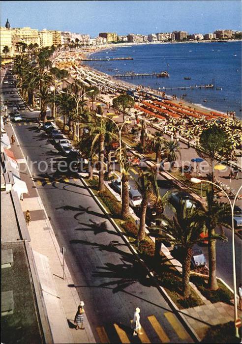 Cannes Alpes-Maritimes La Croisette et la Plage