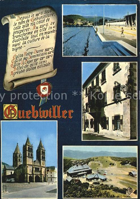 Guebwiller Elsass Hotel de Ville Eglise Grand-Ballon