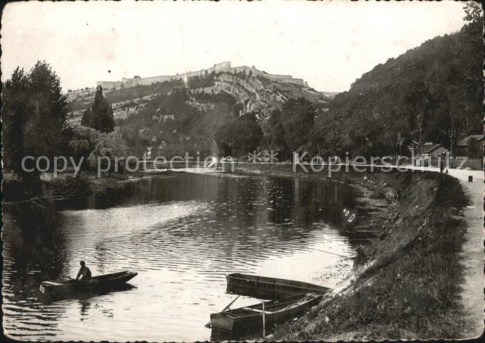 Besancon les Bains Doubs en aval et la Citadelle