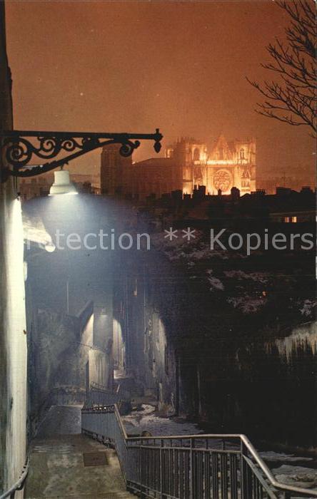 Lyon France avec Cathedrale Saint Jean