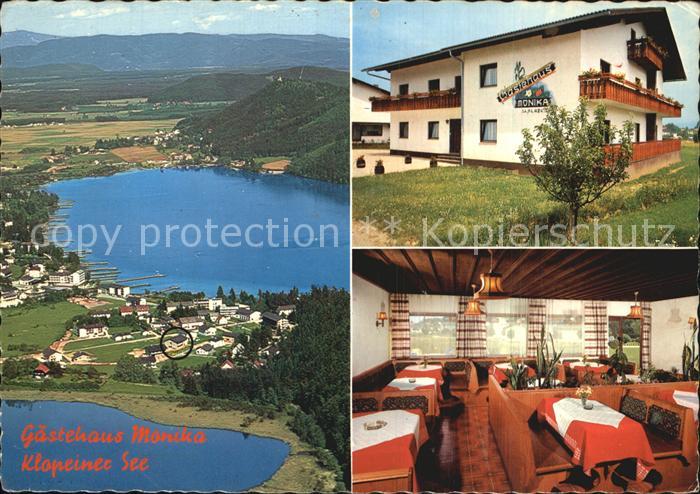 St Veit Glan Gaestehaus Monika Fliegeraufnahme am Klopeiner See