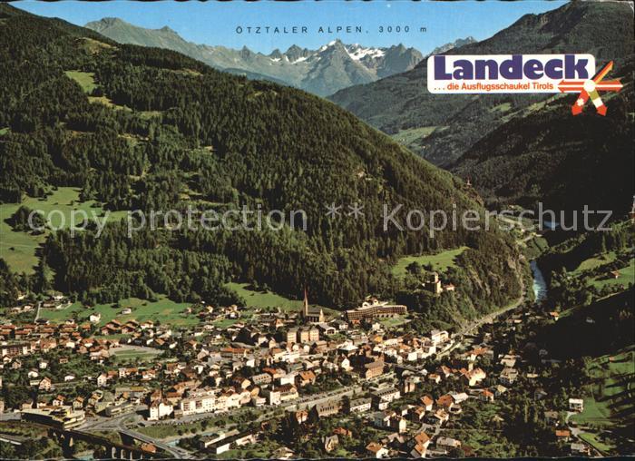 Landeck Tirol Fliegeraufnahme