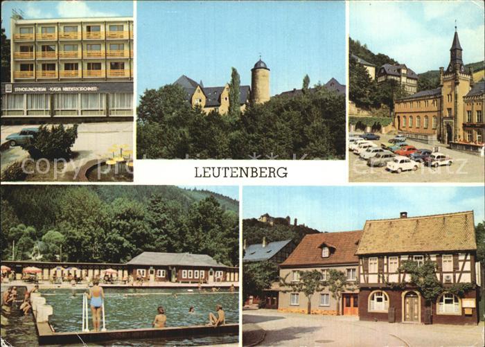 Leutenberg Thueringen Freibad Friedensburg Rathaus Freibad