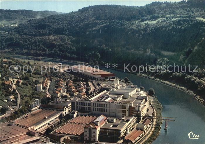 Besancon Doubs Fliegeraufnahme Usine Rhodiacete