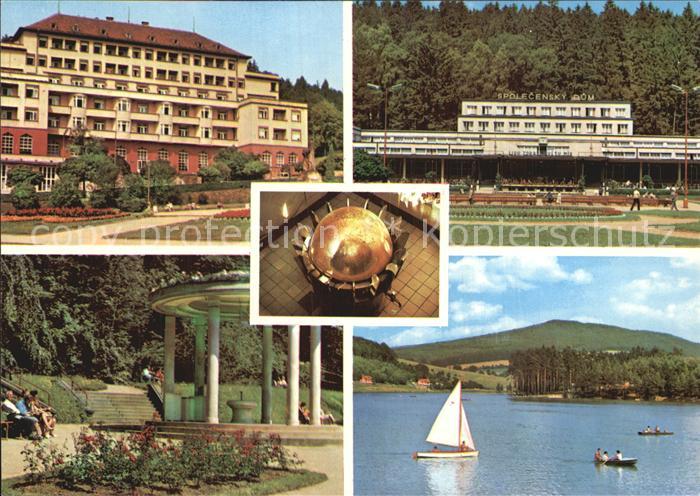 Lazne Luhacovice Partie am See Sanatorium
