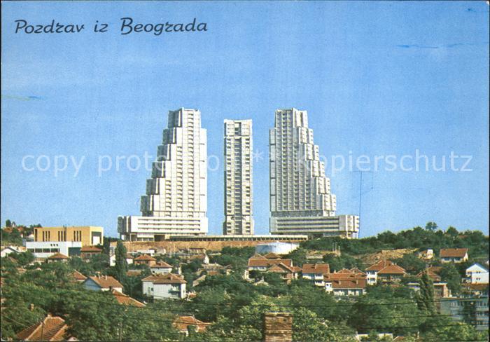 Beograd Belgrad Hochhaeuser