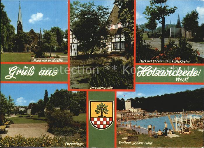 Holzwickede Park Kirche Freibad