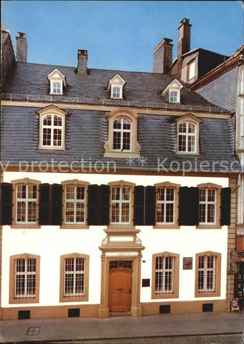 TRIER CITY Geburtshaus von Karl Marx Brueckenstrasse 10