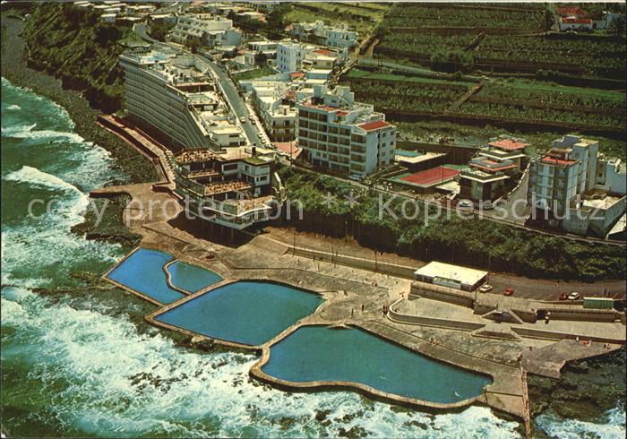 Bajamar Tenerife Fliegeraufnahme mit Pools