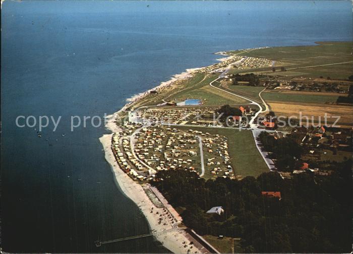 Dangast Nordseebad Fliegeraufnahme Strand Camping