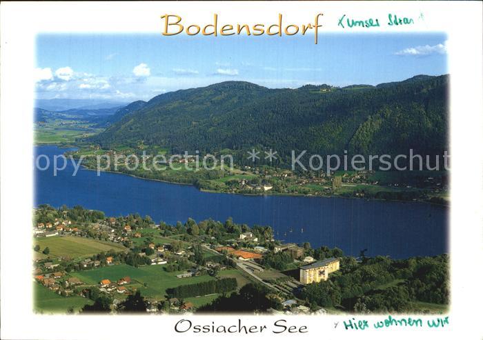 Bodensdorf Steindorf Fliegeraufnahme mit Ossiacher See mit Stift-Ossiach