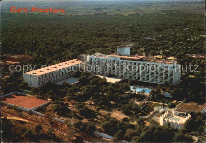 Can Picafort Mallorca Fliegeraufnahme mit Hotel