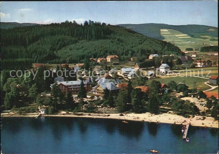 Titisee-Neustadt Fliegeraufnahme Schwarzwaldhotel am See