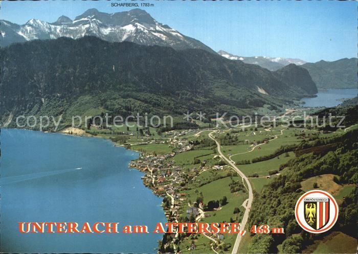 Unterach Attersee Fliegeraufnahme