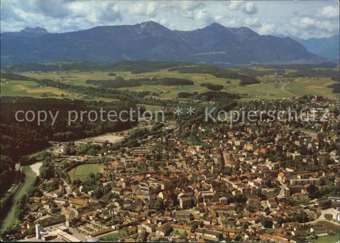 Traunstein Oberbayern Fliegeraufnahme
